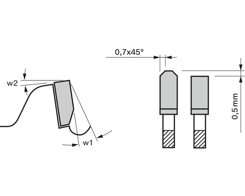 Technische tekening van frees