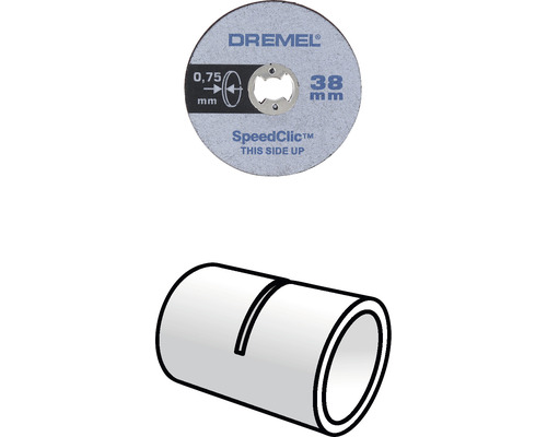 Dremel doorslijpschijf met Speedclic en adapter
