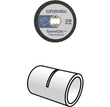 Dremel Speedclic doorslijpschijf 38 mm en een kunststof buis
