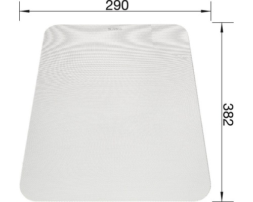 Schets van een trapeziumvormig insectenhor met afmetingen van 290 bij 382 millimeter