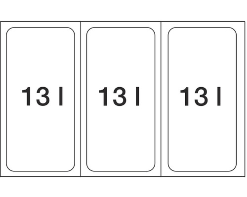 Drie bakken van 13 liter