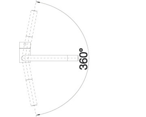 Illustratie van een 360 graden draaimechanisme
