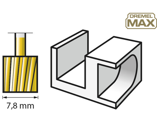 Dremel MAX SpeedClic doorslijpschijf met een diameter van 7,8 mm