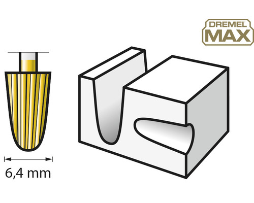 Dremel MAX SpeedClic polijstschijf met diameter 6,4 millimeter en opbergdoos