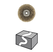 Schuurmopwiel voor scheidingswerkzaamheden en een symbool voor scheiden