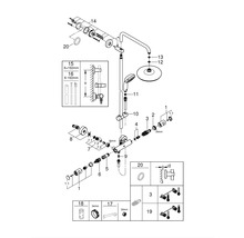 GROHE Regendoucheset Vitalio Start 210 Ø21 cm incl. thermostaatkraan 2653800 chroom