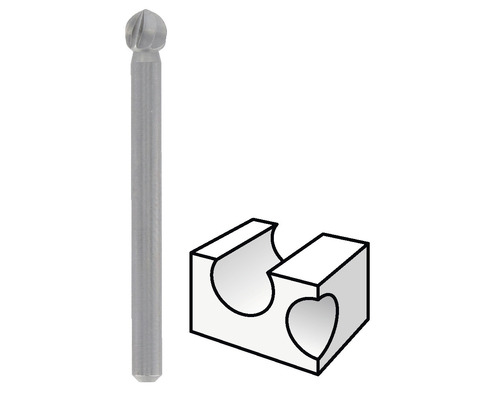 Bolkopfrees met bijbehorende werkstukhouder