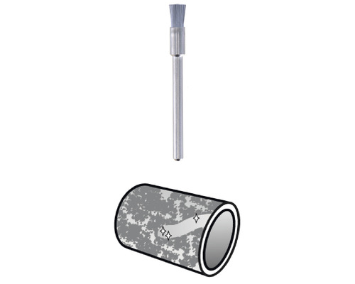 Pijpreinigingsborstel voor een gereinigde buis