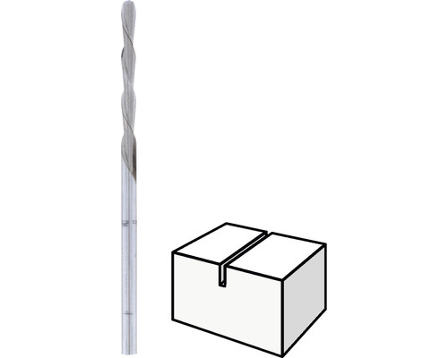 Gleufräser en werkstuk met gleuf