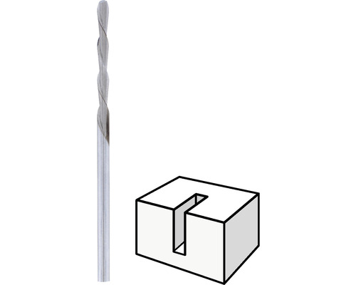 Gleuf frees en schematische weergave van een groef