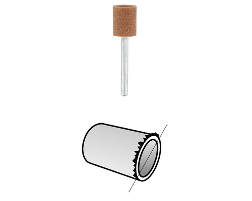 Slijpstift en buissjabloon