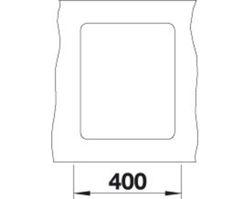 Technische tekening met dimensieaanduiding 400
