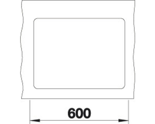Technische tekening van een uitsnede met aanduiding 600