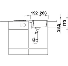 BLANCO Spoelbak Classic Pro 5 S-IF RVS 51x91,5 cm