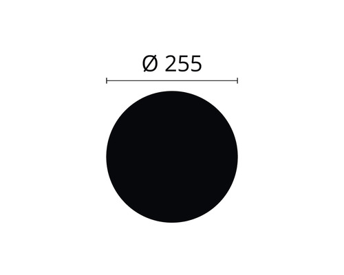 Cirkel met diameter 255