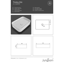 JUNGBORN Opzet waskom Thalon 50x35x12 cm-thumb-5