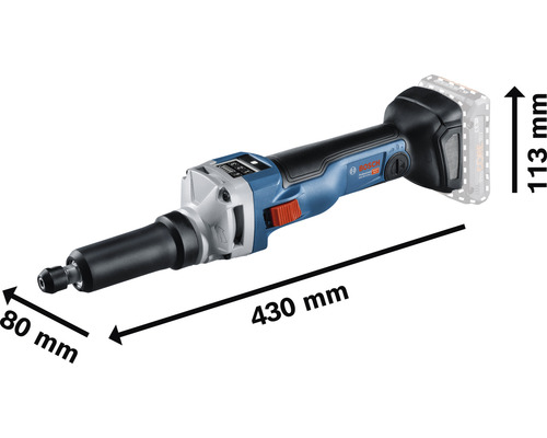 Bosch rechte slijper met afmetingen