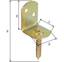 L-steun verzinkt 38 mm met schroef-thumb-1 L-steun verzinkt 38 mm met schroef-thumb-1