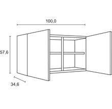 OPTIFIT Keukenblok zonder apparatuur Kaya290 wild eiken mat 210x60 cm