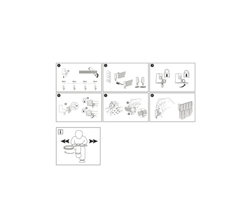 Montage-instructies voor een hangende strip
