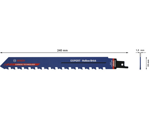 Bosch Expert Hollow Brick reciprozaagblad, 240 millimeter