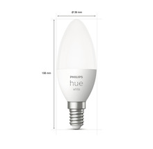 PHILIPS Hue White LED-lamp E14/5,5W B39 warmwit-thumb-4