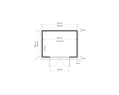 Plattegrondtekening met maatvoering