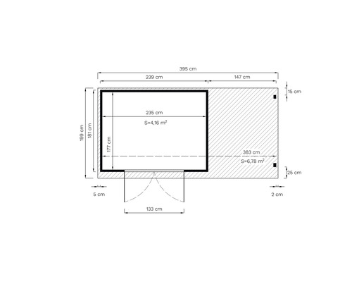 Plattegrond met afmetingen
