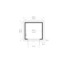 Plattegrond met afmetingen