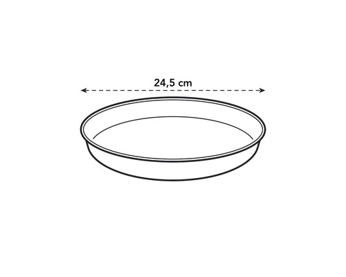 Plantenonderzetter, diameter 24,5 cm