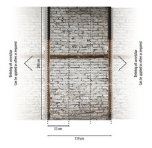 Productafmetingen: hoogte 280 cm, breedte 159 cm, diepte 53 cm