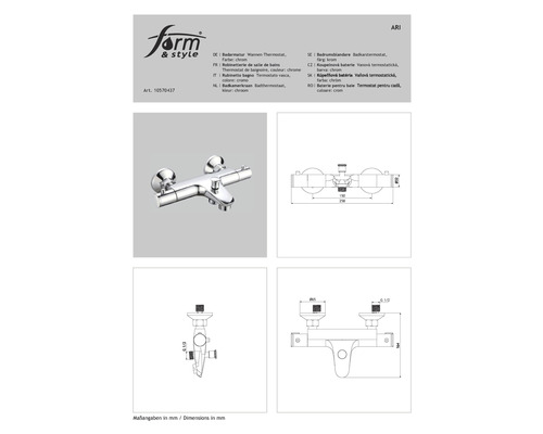 Badkamerthermostaat van chroom