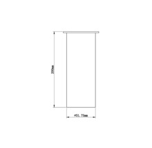 VEPORIT Muurbuis met flens chroom 1 1/4"-thumb-2
