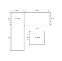 SENS-LINE Loungeset Costa 4-delig multifunctioneel aluminium/acacia incl. kussens