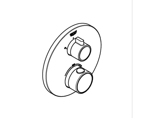 Grohe Logo thermostatische kraan voor wandmontage