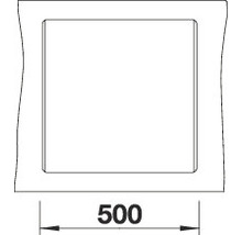 Vierkante frameopening met maatindicatie 500