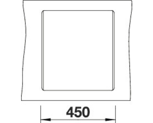 Technische tekening met afmeting 450