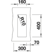 Technische tekening met afmetingen