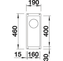 Technische tekening met afmetingen