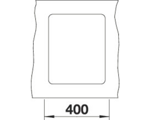 Uitsnede met maatvoering 400
