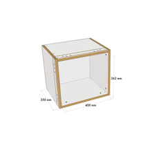 Kastromp met de afmetingen 350 mm x 400 mm x 362 mm