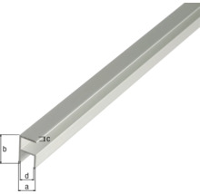 KAISERTHAL Hoekprofiel 8,9x20x1,5 mm aluminium zilver 200 cm