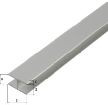 KAISERTHAL H-profiel 15,9x24x12,9x1,5 mm aluminium 200 cm-thumb-1