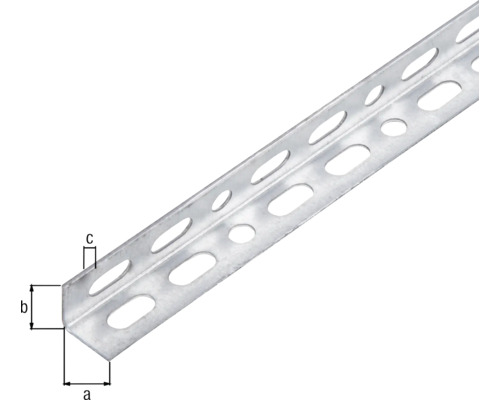 Metalen hoekprofiel met maatvoering