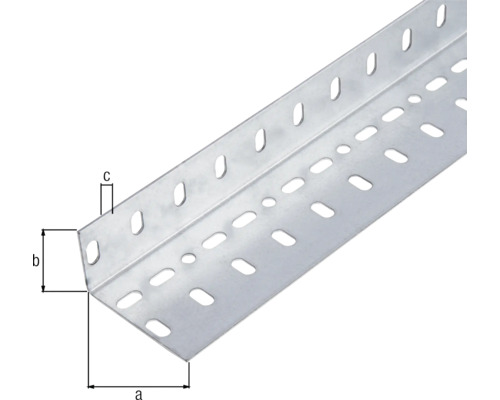 Geperforeerde montagehoek van metaal