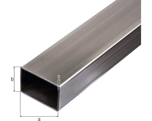 Rechthoekige stalen buis met maatvoering
