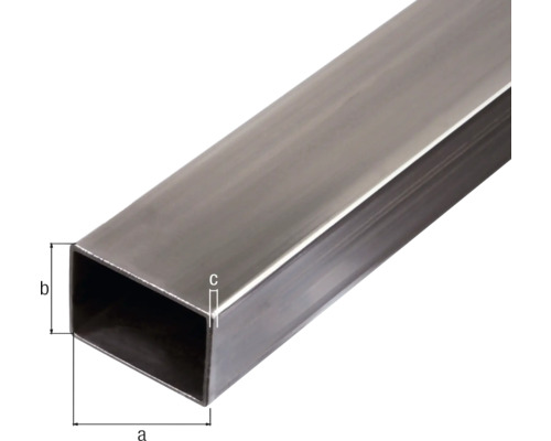 Rechthoekige stalen buis in doorsnede