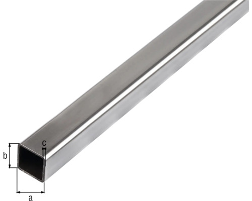 Rechthoekige metalen buis met afmetingen