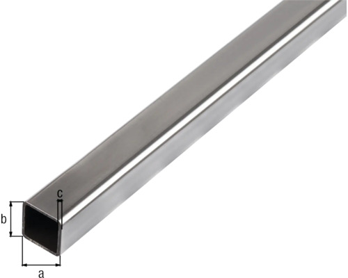 Vierkante metalen buis met afmetingen