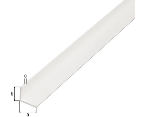 Kunststof hoekprofiel met maataanduidingen